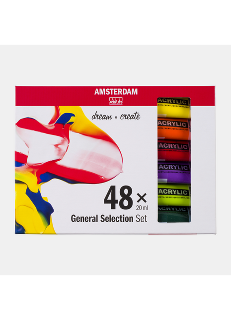 AMSTERDAM COLORI ACRILICI 48X20ML
