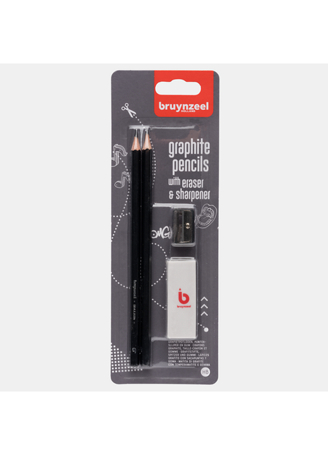 BR MATITE GRAFITE SET 2 GOMMA+TEMPERINO