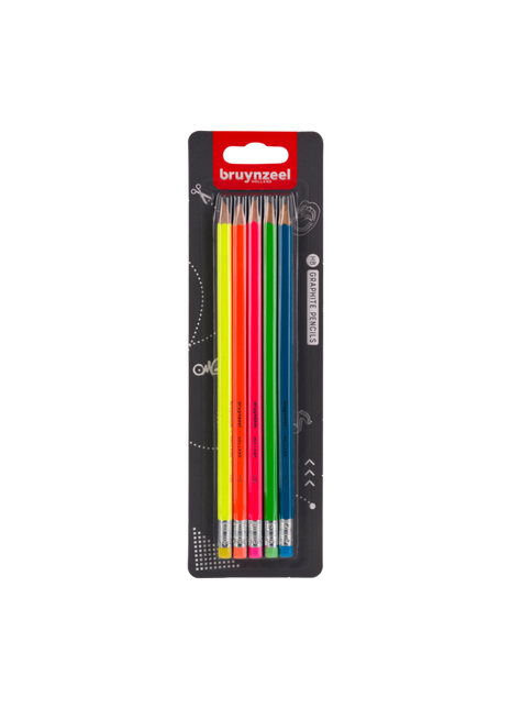 BR MATITE GRAFITE NEON SET 5 HB