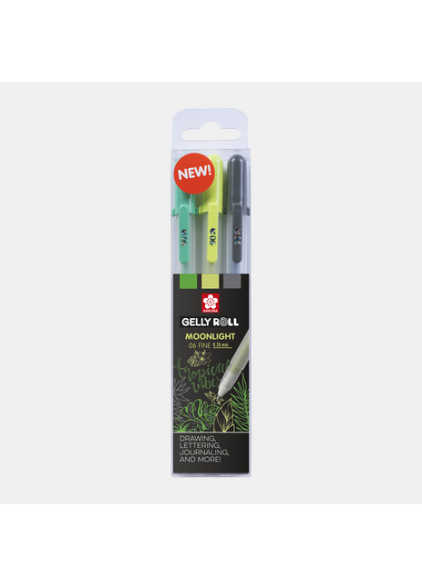 SK GELLY ROLL MOONILIGHT 06 SET BOTANICAL