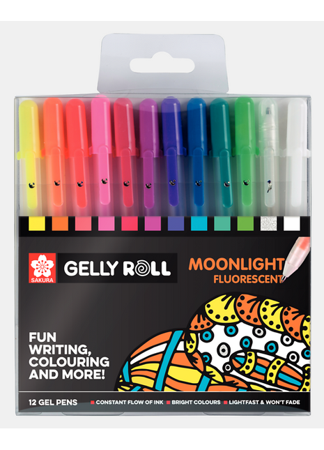 SK GELLY ROLL MOONILIGHT 10 SET MIX