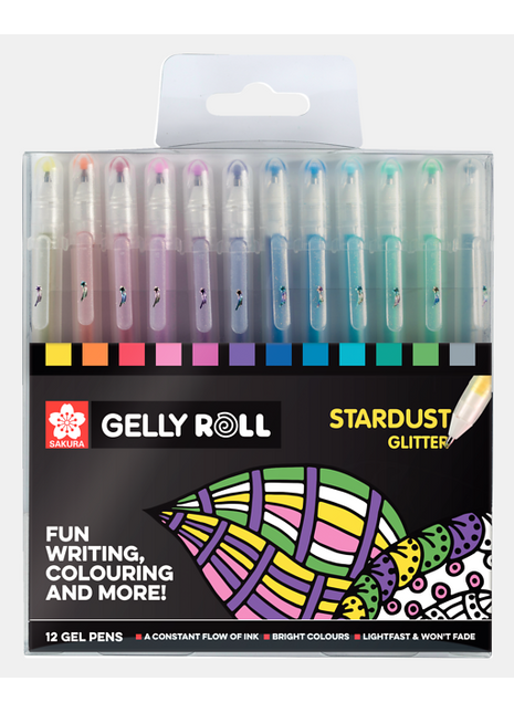SK GELLY ROLL STARDUST SET 12 COLOR
