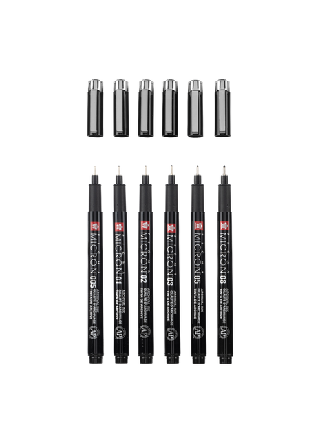 SK PIGMA MICRON BLACK SET 6 CON ASTUCCIO