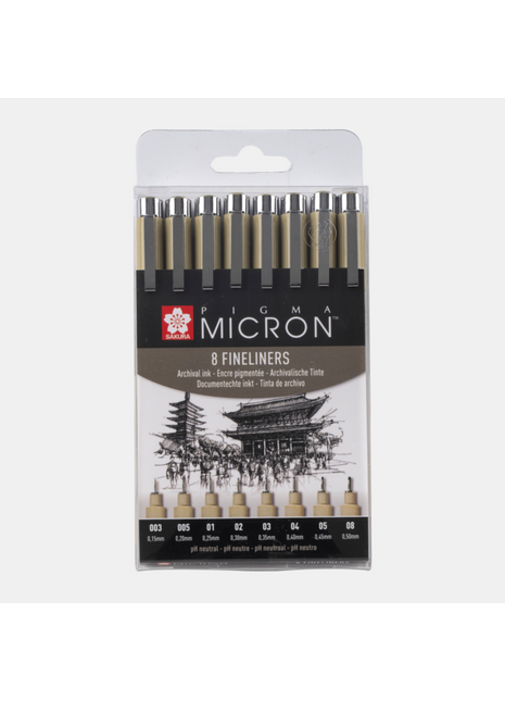 SK PIGMA MICRON SET 8 BLACK