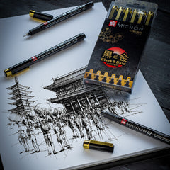 SAKURA PIGMA BLACK & GOLD