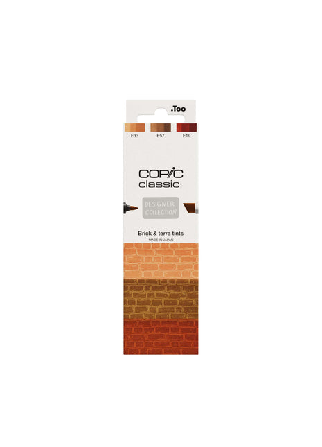 COPIC CLASSIC SET DESIGNER COLLECTION DA 3 - BRICK & TERRA