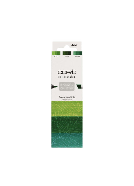 COPIC CLASSIC SET DESIGNER COLLECTION DA 3 - EVERGREEN