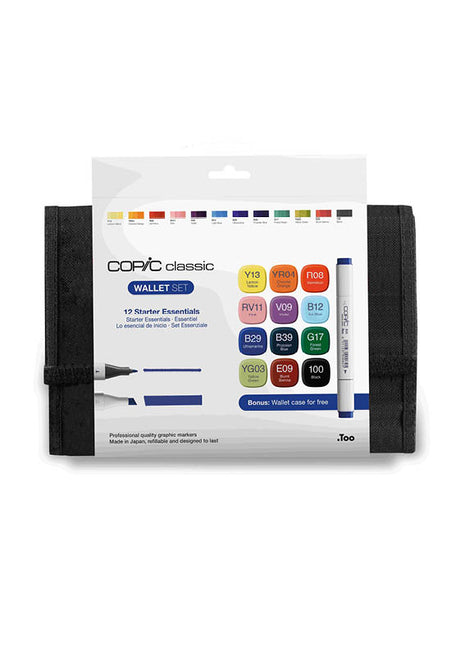 COPIC CLASSIC Wallet SET da 12 - Starter Essentials