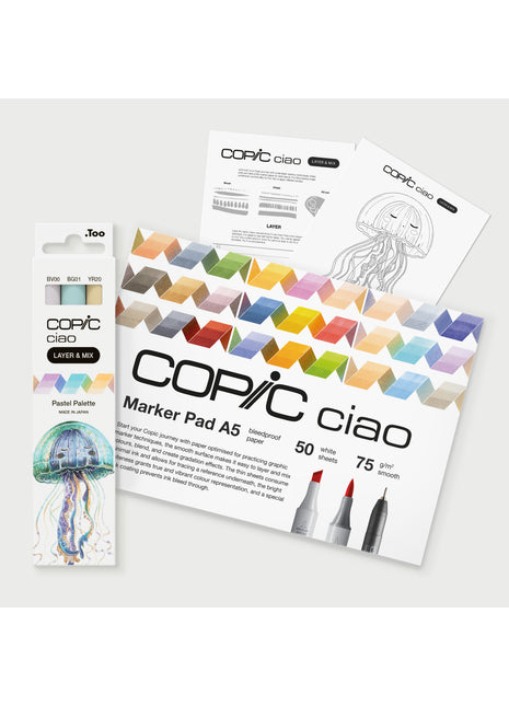 COPIC CIAO Starter SET LAYER & MIX - PASTEL