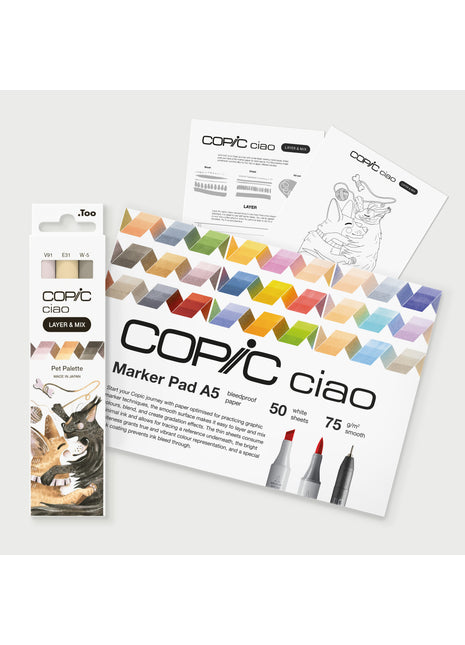 COPIC CIAO Starter SET LAYER & MIX - PET