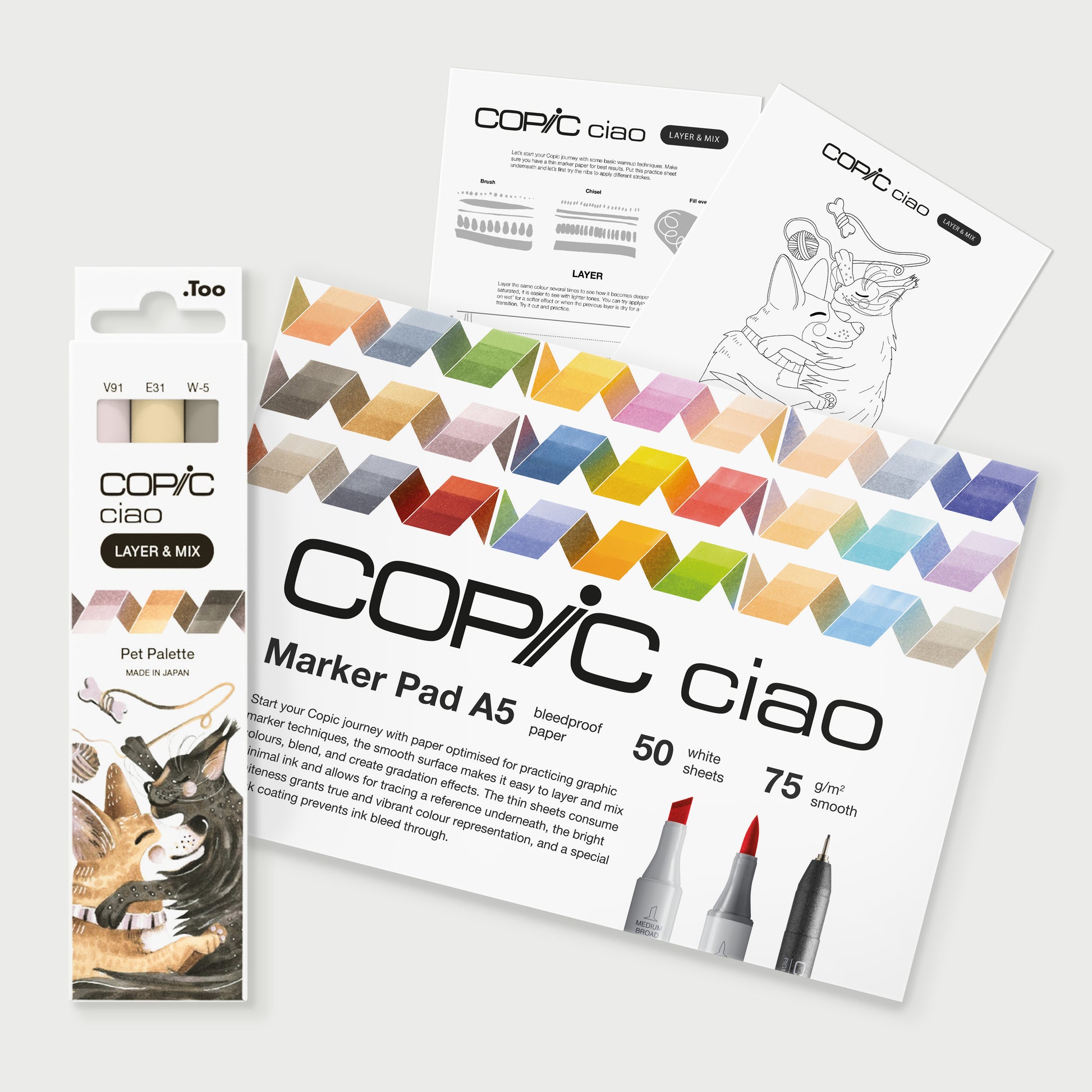 COPIC CIAO Starter SET LAYER & MIX - PET