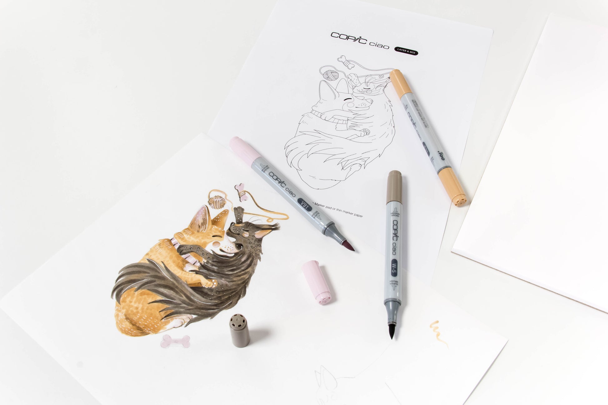 COPIC CIAO SET LAYER & MIX DA 3 - PET