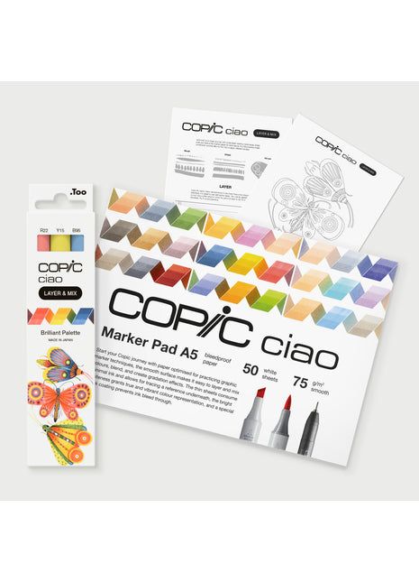 COPIC CIAO Starter SET LAYER & MIX - BRILLIANT