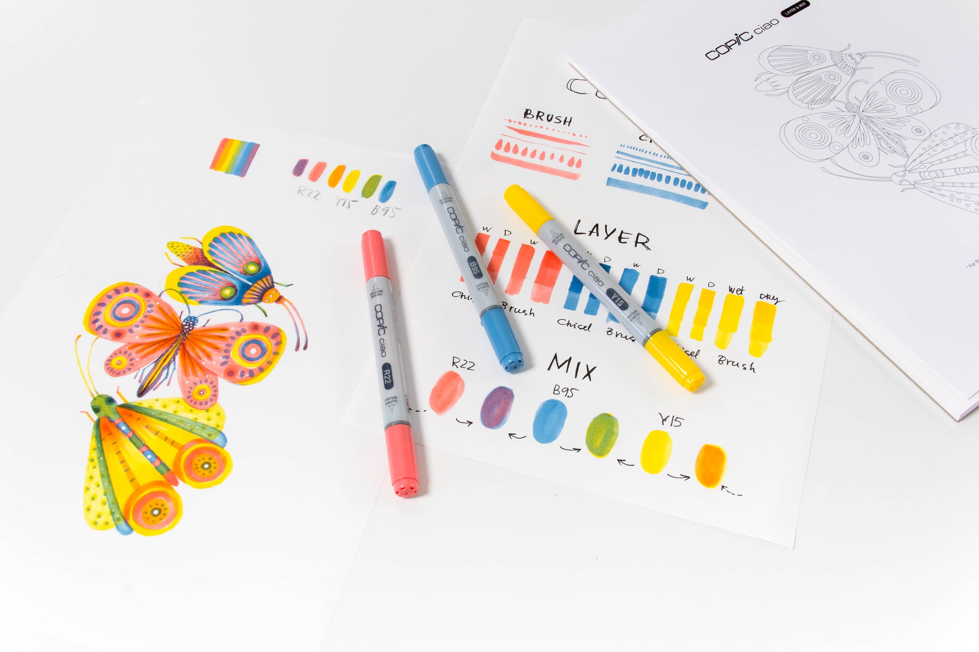 COPIC CIAO Starter SET LAYER & MIX - BRILLIANT