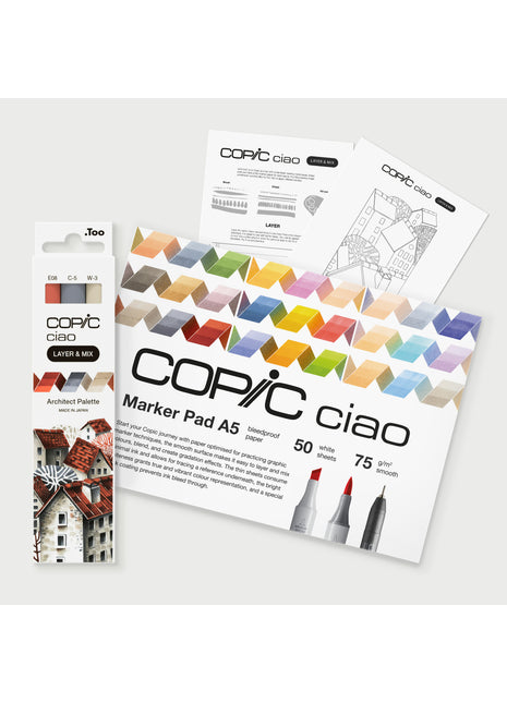 COPIC CIAO Starter SET LAYER & MIX - ARCHITECT