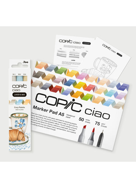 COPIC CIAO Starter SET LAYER & MIX - COZY