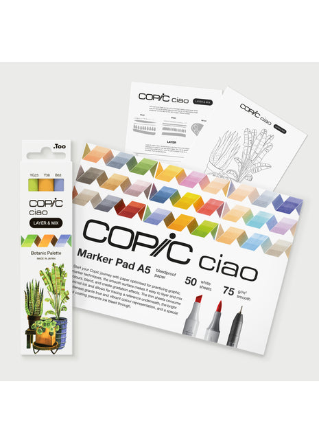 COPIC CIAO Starter SET LAYER & MIX - BOTANIC