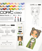 COPIC CIAO Starter SET LAYER & MIX - NATURAL - Selezione MANGA