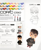 COPIC CIAO Starter SET LAYER & MIX - WARM - Selezione MANGA