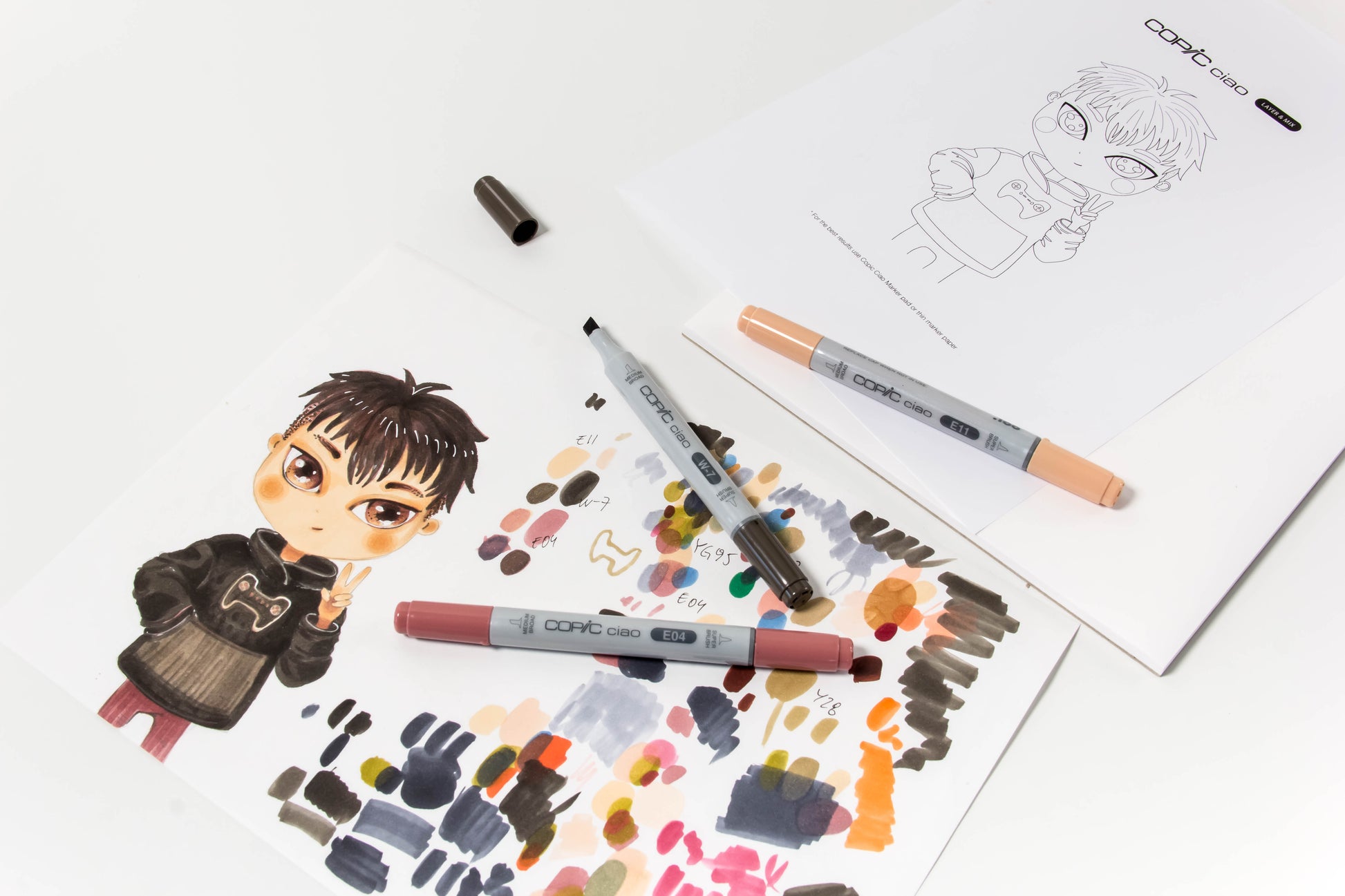 COPIC CIAO SET LAYER & MIX DA 3 - WARM - Selezione MANGA