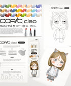 COPIC CIAO Starter SET LAYER & MIX - MELLOW - Selezione MANGA