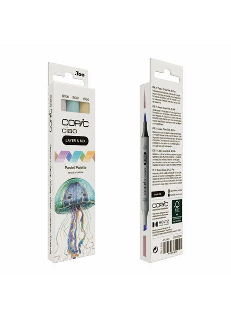 COPIC CIAO SET LAYER & MIX DA 3 - PASTEL