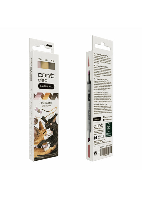 COPIC CIAO SET LAYER & MIX DA 3 - PET