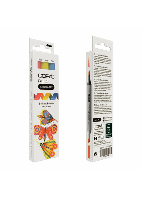 COPIC CIAO SET LAYER & MIX DA 3 - BRILLIANT