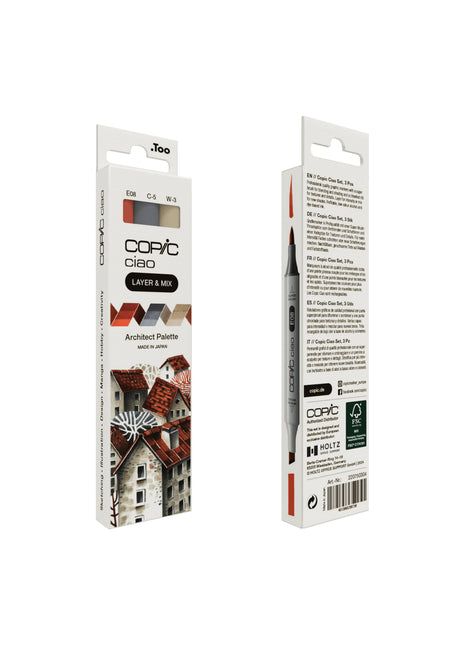 COPIC CIAO SET LAYER & MIX DA 3 - ARCHITECT