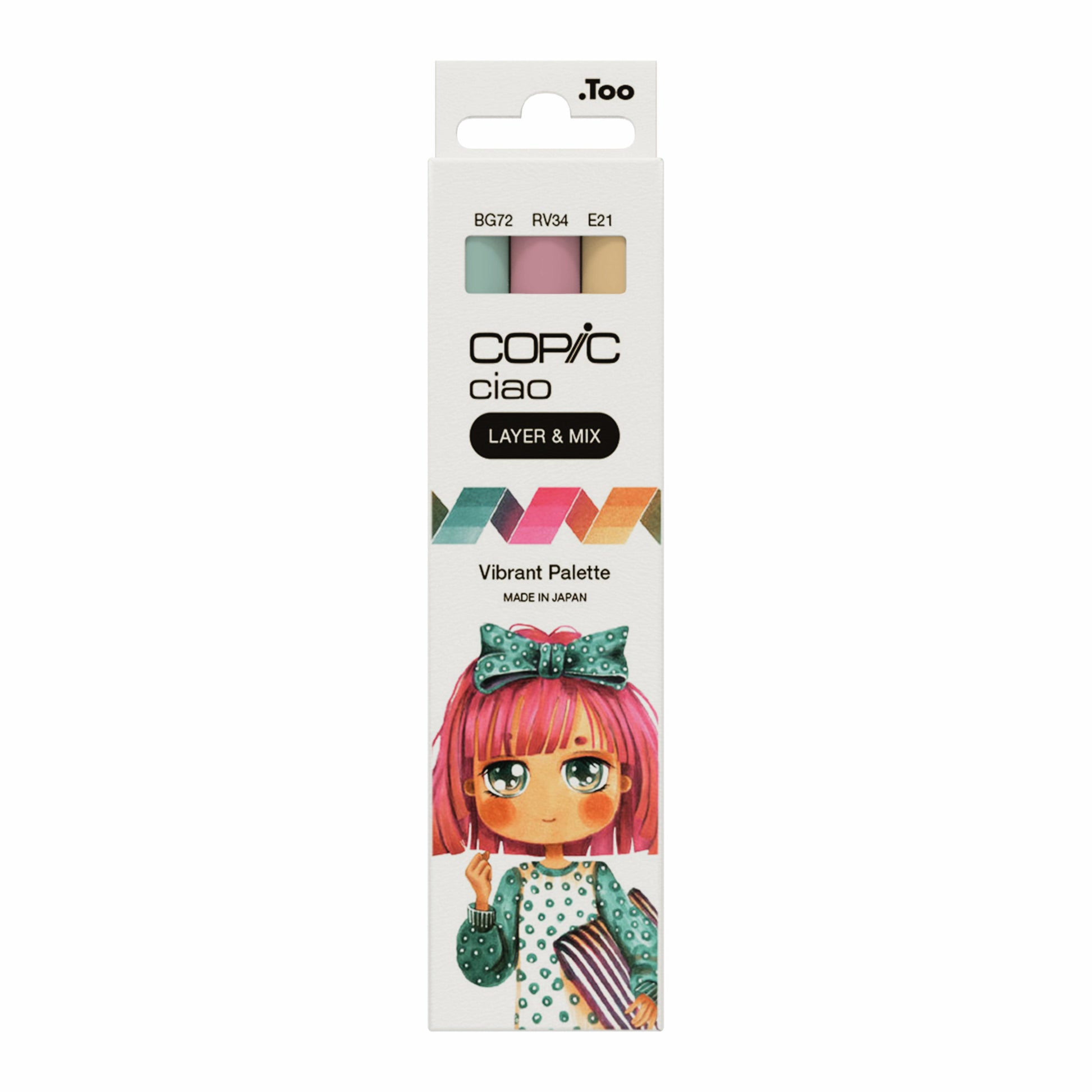 COPIC CIAO Starter SET LAYER & MIX - VIBRANT - Selezione MANGA