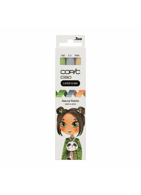 COPIC CIAO SET LAYER & MIX DA 3 - NATURAL - Selezione MANGA