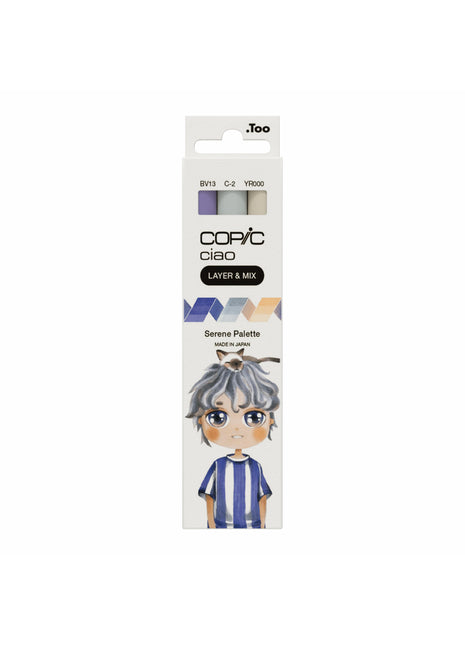 COPIC CIAO SET LAYER & MIX DA 3 - SERENE - Selezione MANGA