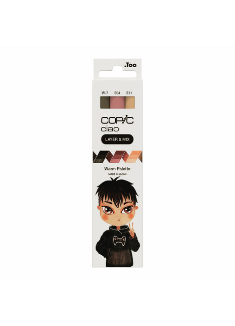COPIC CIAO SET LAYER & MIX DA 3 - WARM - Selezione MANGA