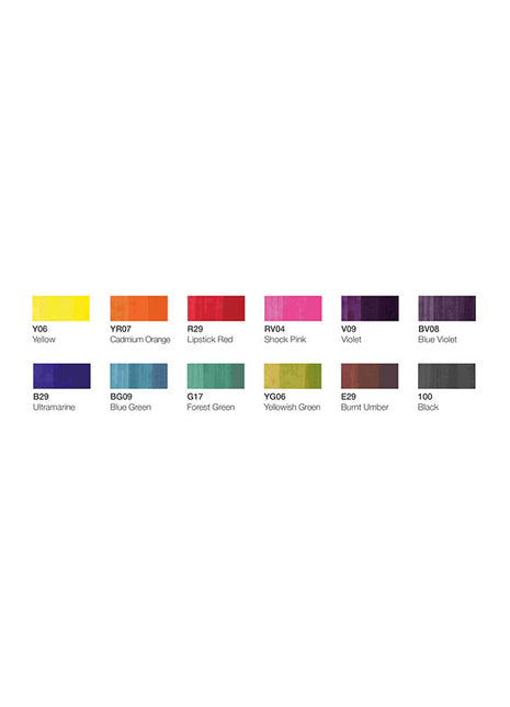 COPIC CIAO Wallet SET da 12 - Starter Essential