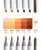 COPIC CIAO SET PORTRAIT COLLECTION DA 6 - Amber Glow