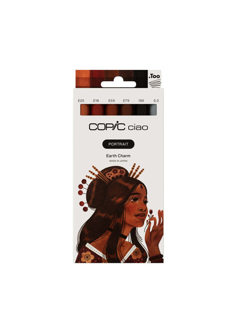 COPIC CIAO SET PORTRAIT COLLECTION DA 6 - Earth Charm