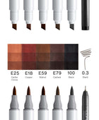 COPIC CIAO SET PORTRAIT COLLECTION DA 6 - Earth Charm