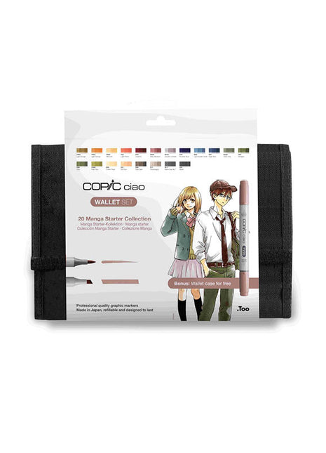 COPIC CIAO Wallet SET da 20 - Manga Starter Collection
