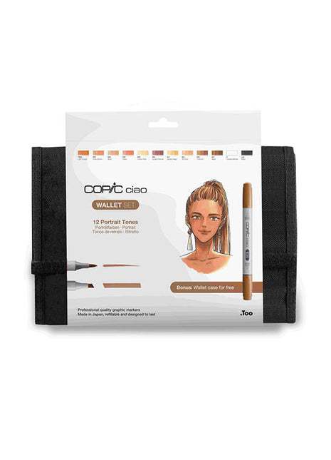 COPIC CIAO Wallet SET da 12 - Portrait Tones