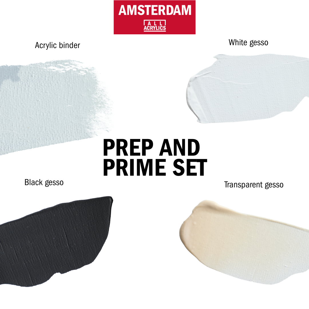 AMSTERDAM SET MEDIUM Prepara e Uniforma| 4 x 120 ml