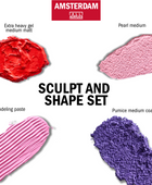 AMSTERDAM Set MEDIUM Scolpisci e Modella | 4 x 120 ml