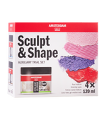 AMSTERDAM Set MEDIUM Scolpisci e Modella | 4 x 120 ml