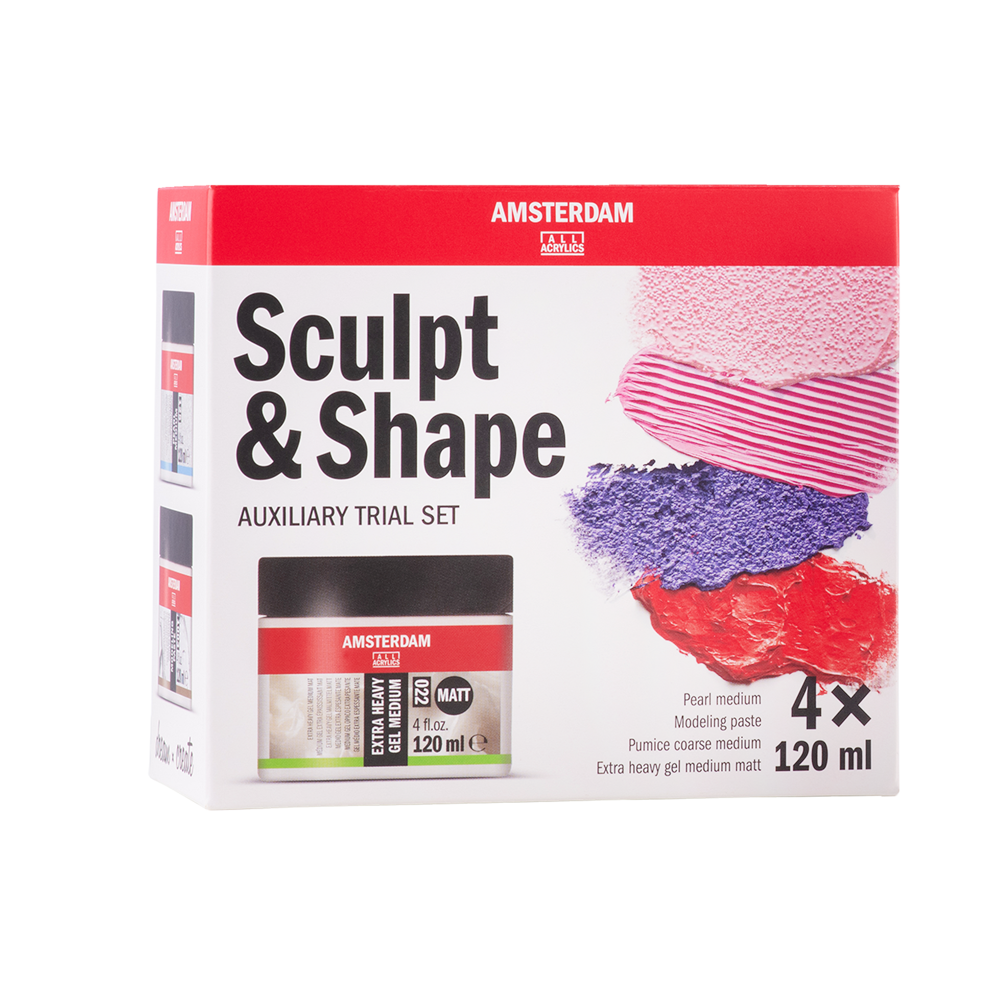 AMSTERDAM Set MEDIUM Scolpisci e Modella | 4 x 120 ml