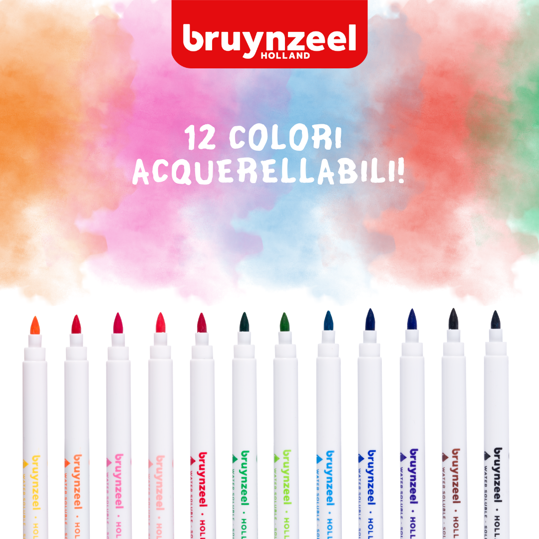 Bruynzeel Pennarelli acquerellabili set 12