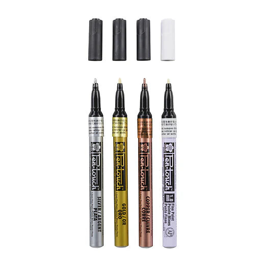 SK PEN-TOUCH FINE METALLIC SET 4