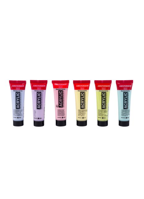 AMSTERDAM COLORI ACRILICI 6X20ML PASTEL