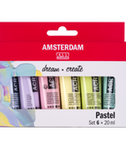 AMSTERDAM COLORI ACRILICI 6X20ML PASTEL