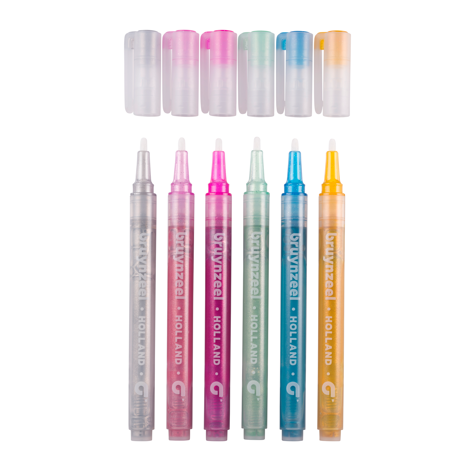 Bruynzeel Pennarelli Glitter set 6