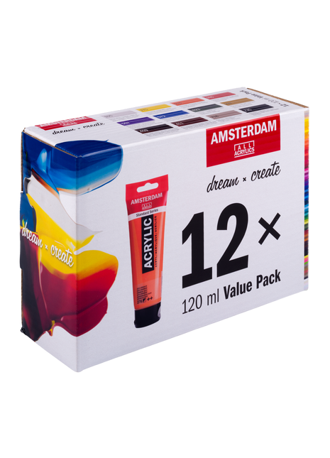 AMSTERDAM VALUE PACK 12x120ml