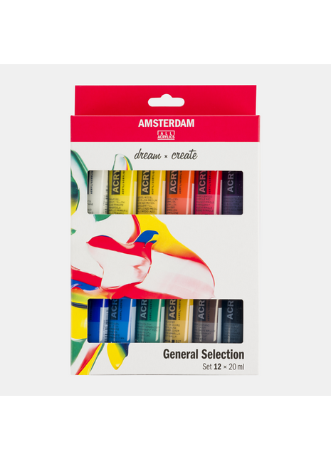 AMSTERDAM COLORI ACRILICI 12X20ML